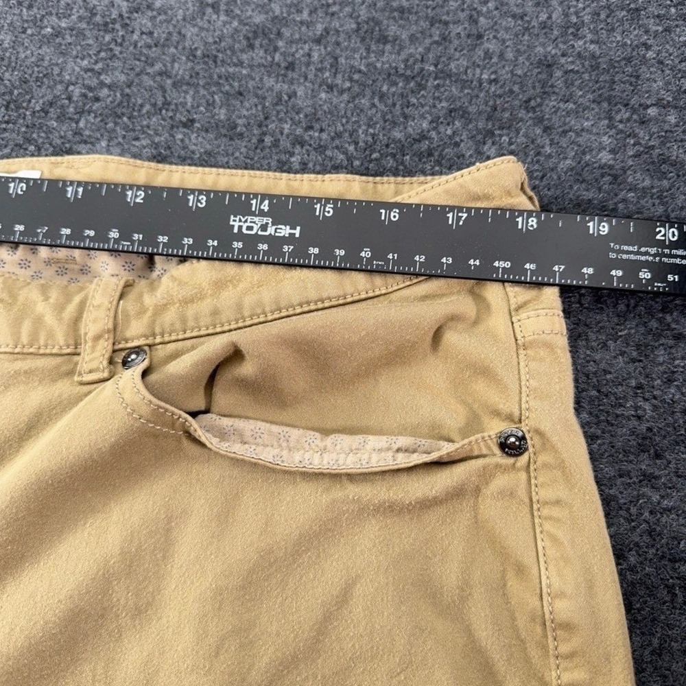Peter Millar Mens Khaki Tan 5-Pocket Cotton Modal Stretch Pants Size 36 - Picture 3 of 10
